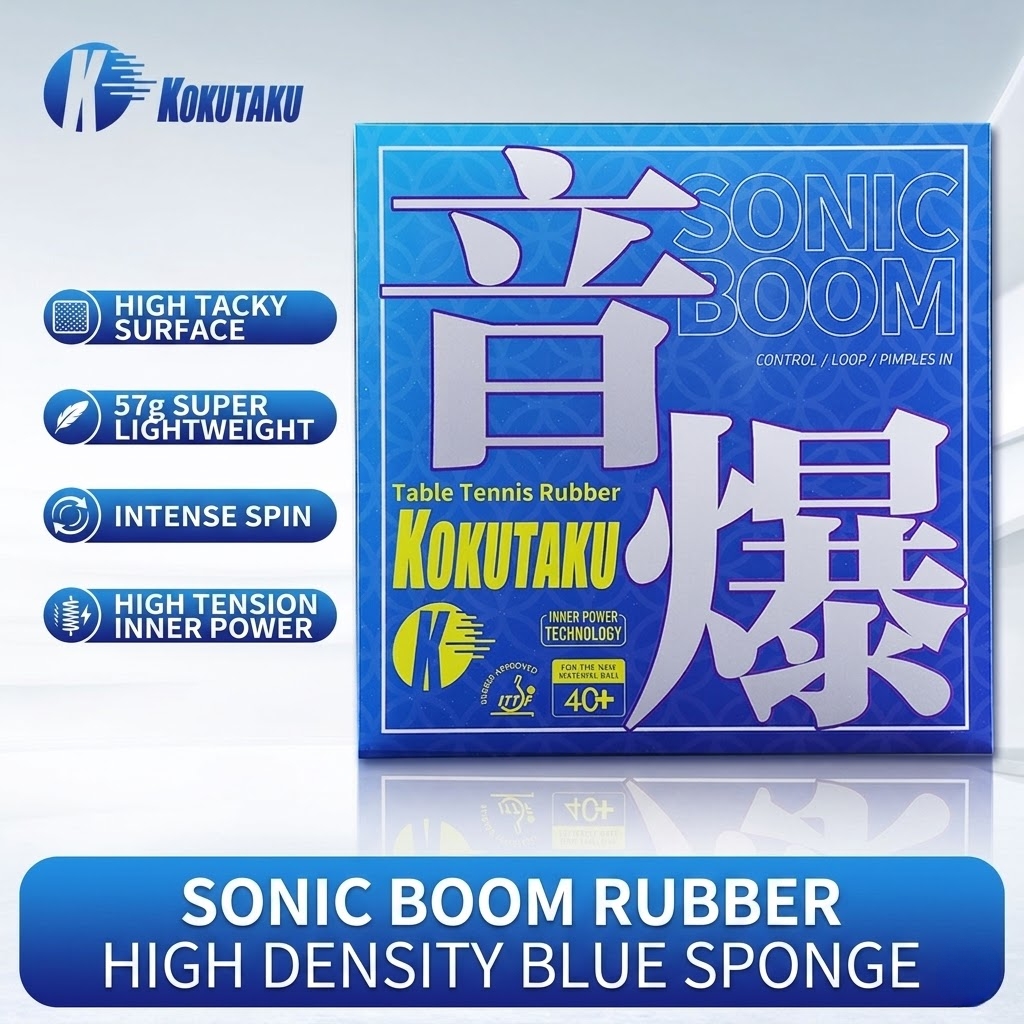 Table Tennis For Sale - Kokutaku Table Tennis Racket Rubber Sound