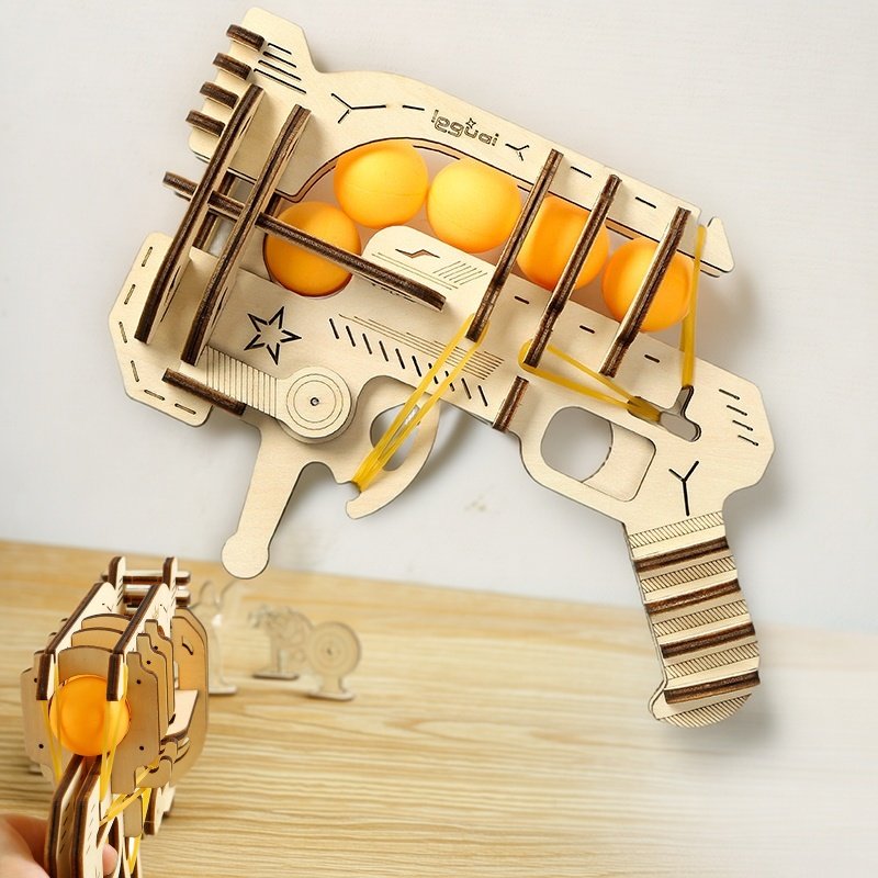 Table Tennis For Sale - Wooden DIY Assembled Rubber Band Gun