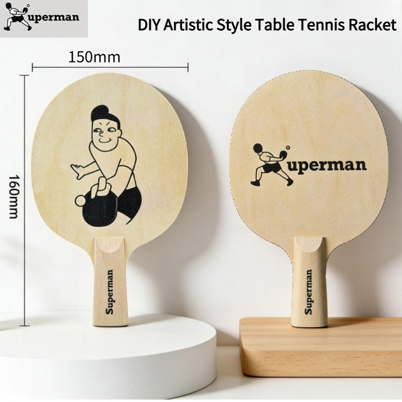 Xuperman Custom DIY Art Table  - Table Tennis Logo Free ulasan dan harga