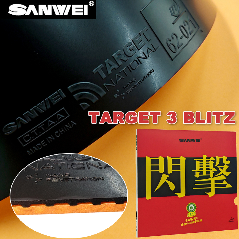 SANWEI TARGET 3 BLITZ PingPong - Table Tennis For Sale ulasan dan harga