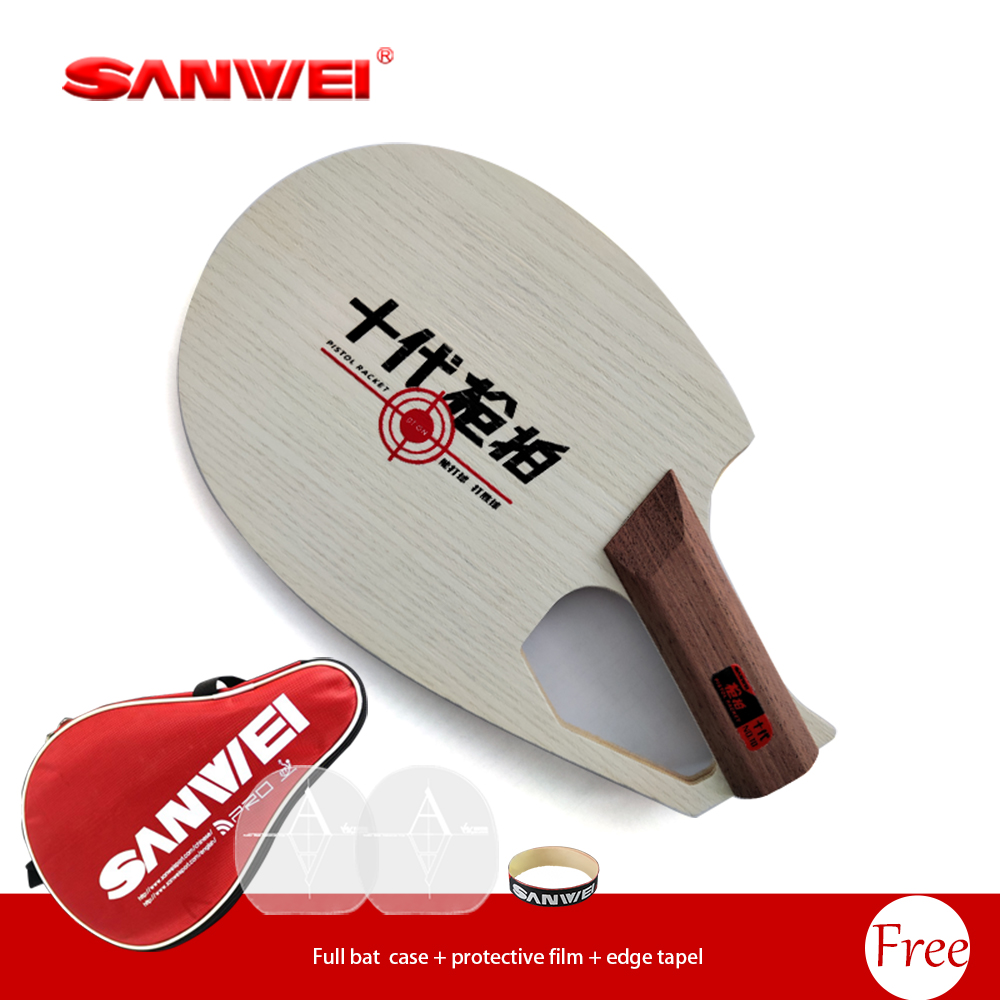 Original SANWEI Patented Pisto - Table Tennis Paddle ulasan dan harga