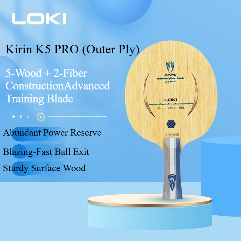 LOKI Kirin K5 PRO Table Tennis - Table Tennis Paddle ulasan dan harga