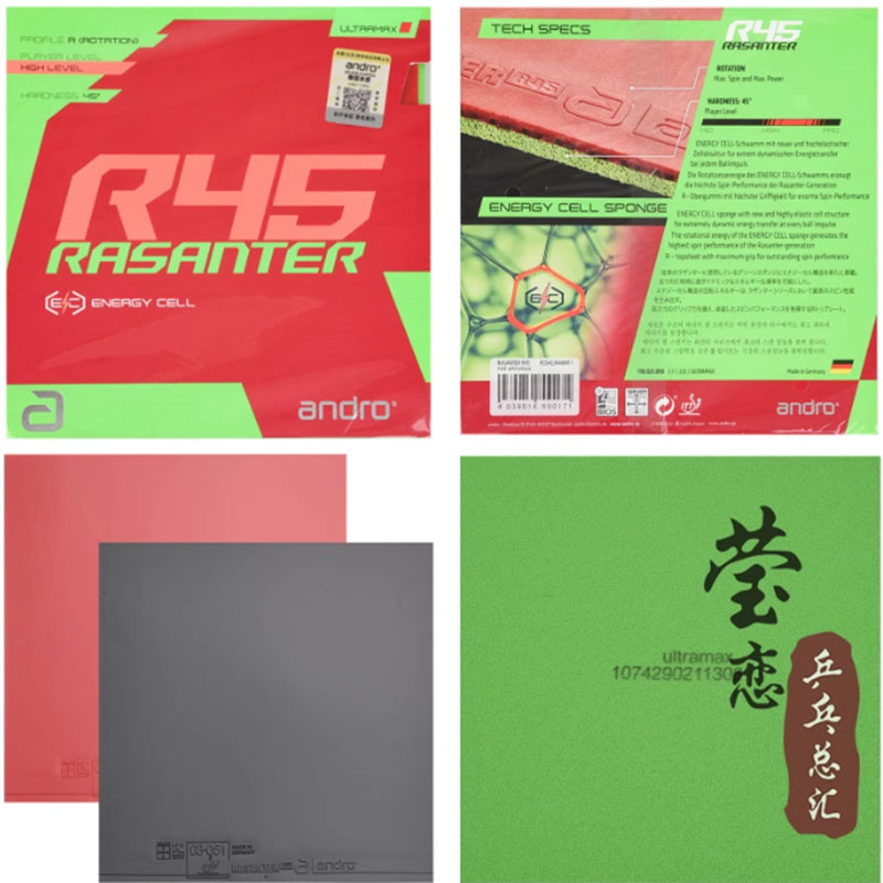 Andro Rasanter R45 47 50 C45 4 - Table Tennis For Sale ulasan dan harga