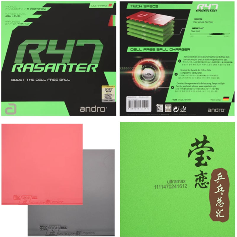 Andro Rasanter R45 47 50 C45 4 - Table Tennis For Sale ulasan dan harga