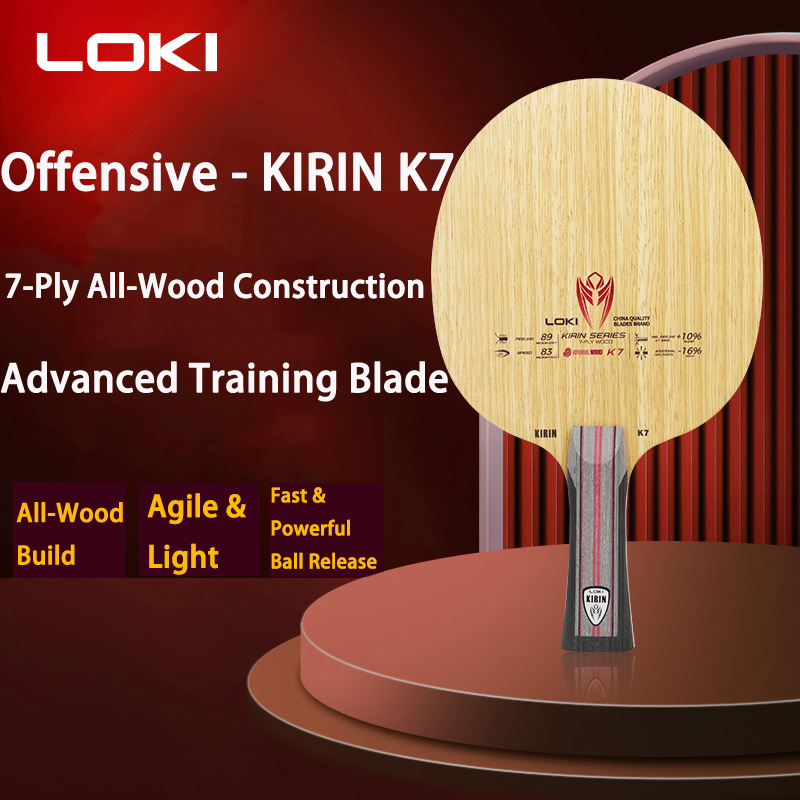 LOKI 7Ply Pure Wood Ping Pong  - Table Tennis Paddle ulasan dan harga