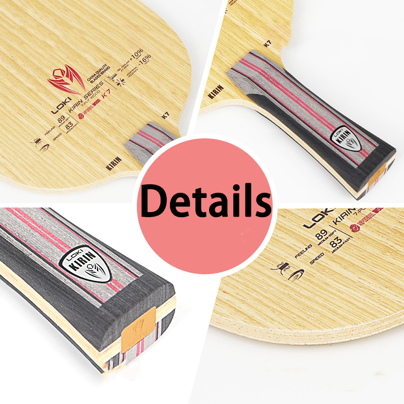 LOKI 7Ply Pure Wood Ping Pong  - Table Tennis Paddle ulasan dan harga