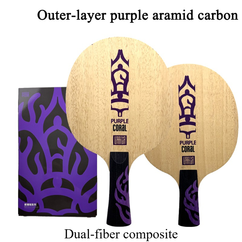 Meteor Purple Coral Table Tenn - Table Tennis Paddle ulasan dan harga