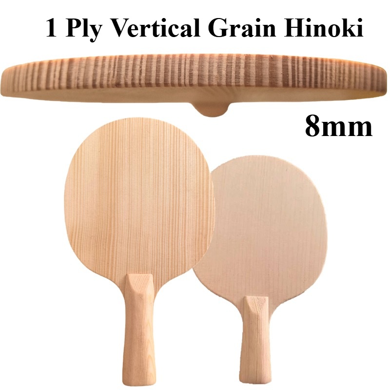 1-Ply 8mm Vertical Grain Hinok - Table Tennis Paddle ulasan dan harga