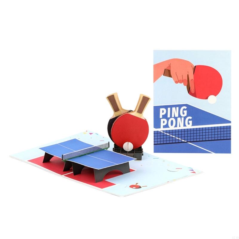 Creative 3D Popup Father's Day - Table Tennis Folding Table ulasan dan harga