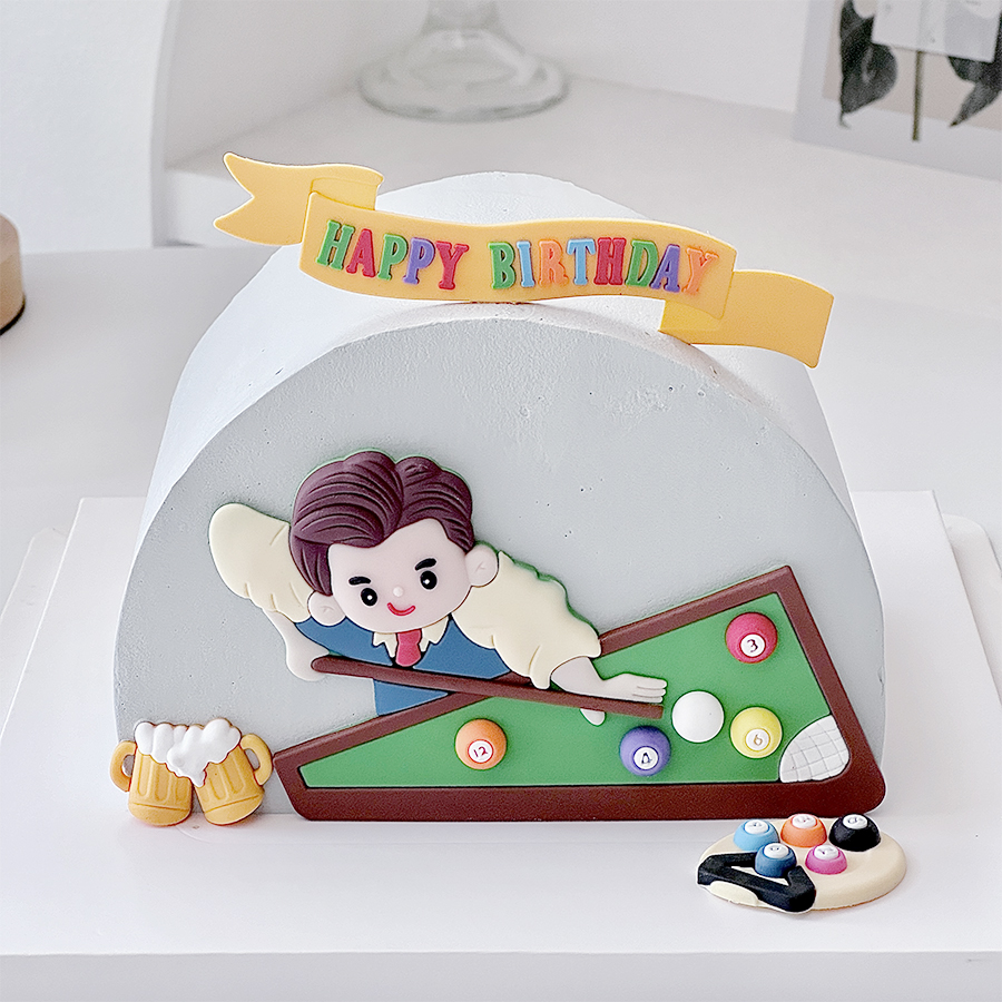 Billiard Cake Birthday Decorat - Table Tennis For Sale ulasan dan harga