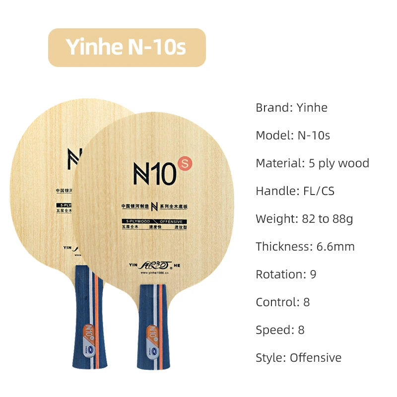 YINHE N10s Table Tennis Blade  - Table Tennis Paddle ulasan dan harga
