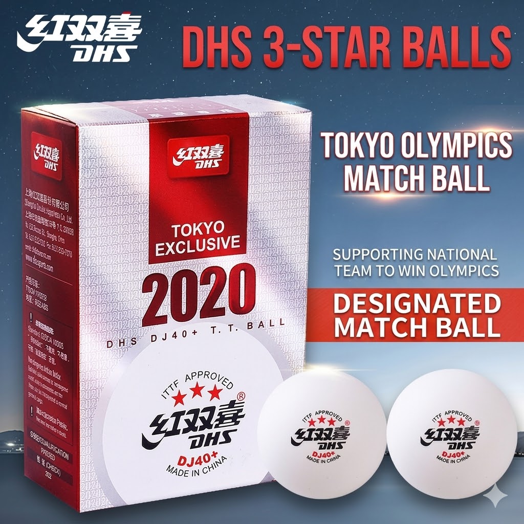 6pcs Original DHS WTT Ping Pon - Table Tennis From ulasan dan harga