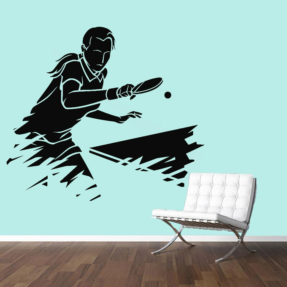 Ping Pong Sports Wall Sticker  - Table Tennis Live ulasan dan harga
