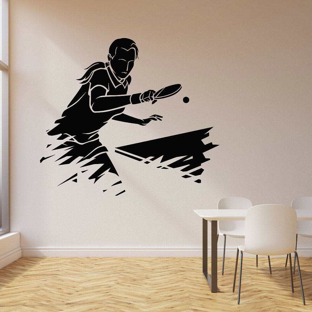 Ping Pong Sports Wall Sticker  - Table Tennis Live ulasan dan harga