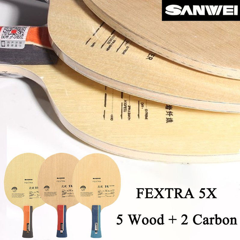 SANWEI FEXTRA 5X Blue/Yellow A - Table Tennis Paddle ulasan dan harga