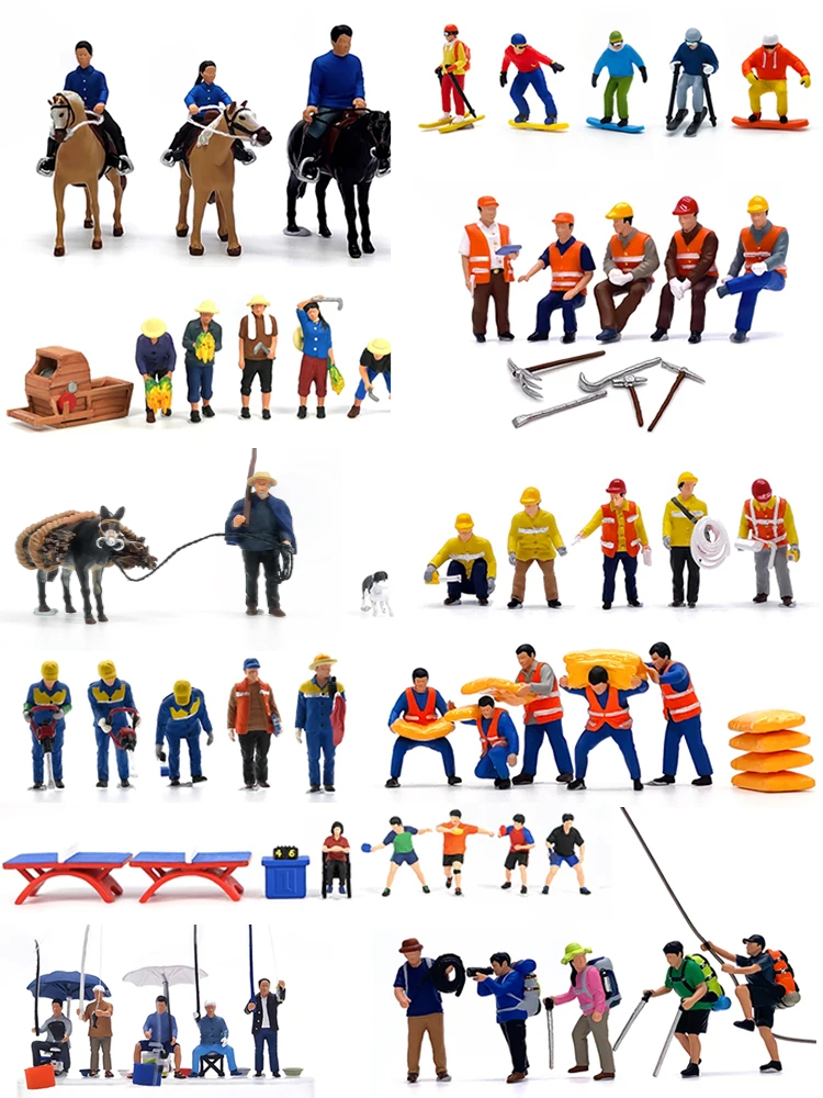 HO 1:87 Painted Figures HO Sca - Table Tennis For Sale ulasan dan harga