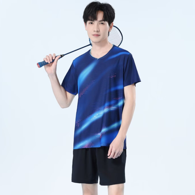Men Quick Dry Badminton Shirt  - Table Tennis Logo Free ulasan dan harga