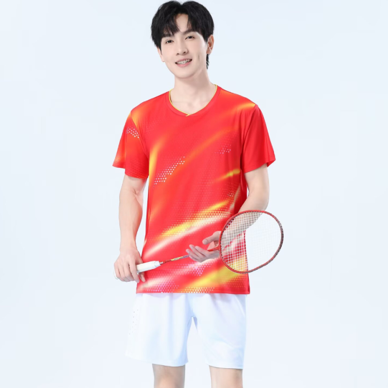Men Quick Dry Badminton Shirt  - Table Tennis Logo Free ulasan dan harga